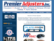 Tablet Screenshot of premieradjusters.com